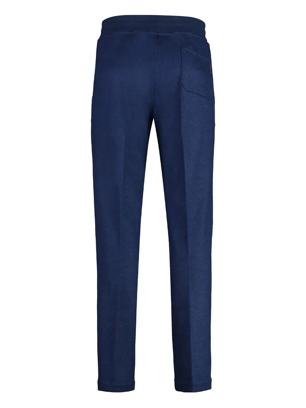 Moorer leather-insert wool trousers - Blauw