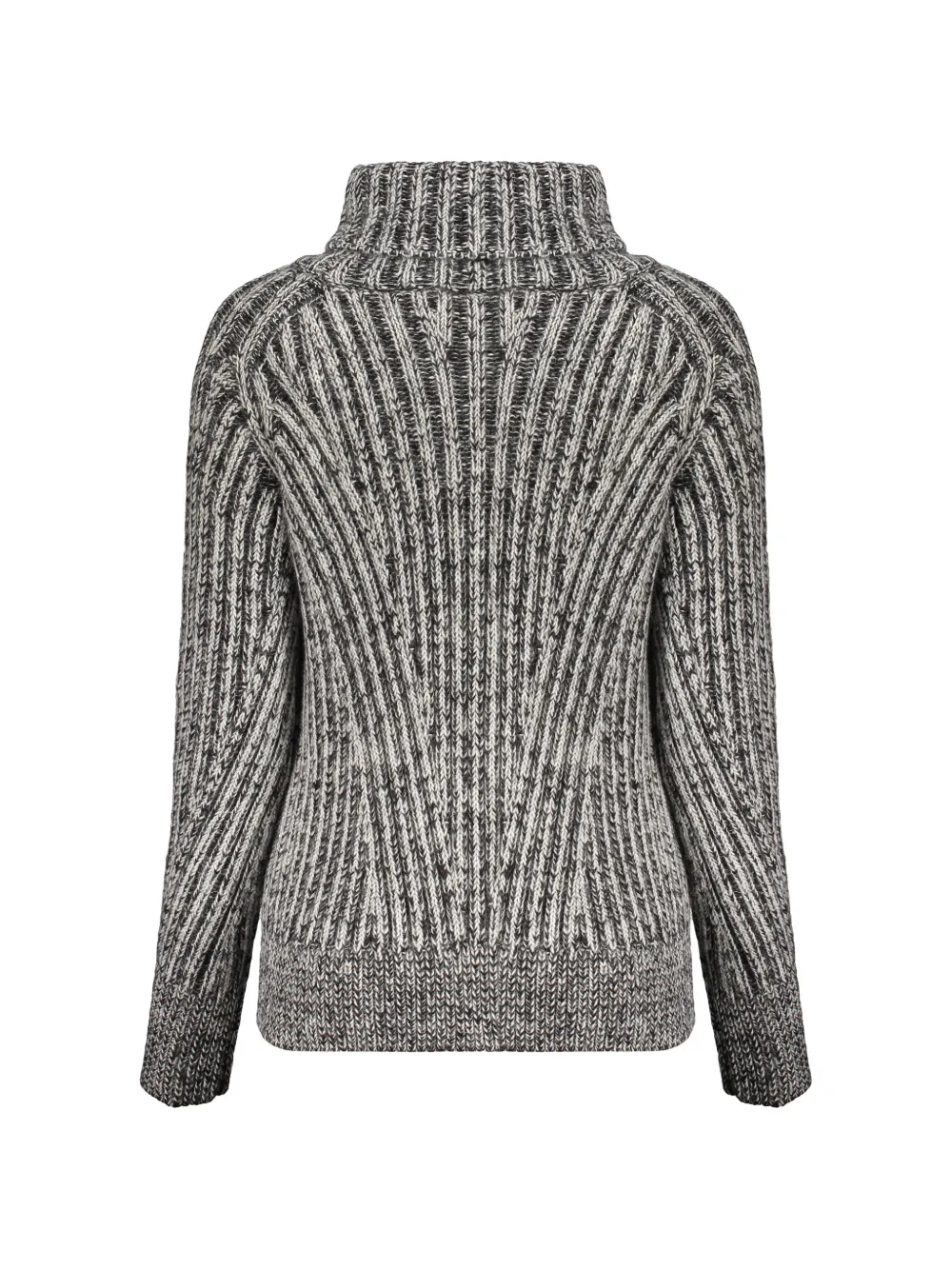 Moorer ribbed-knit roll-neck sweater Grijs