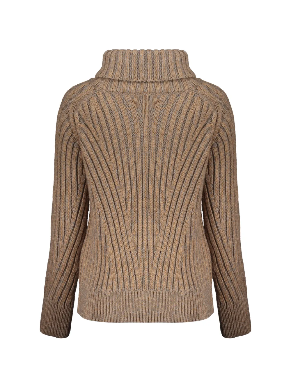 Moorer Misty ribbed roll-neck sweater Bruin