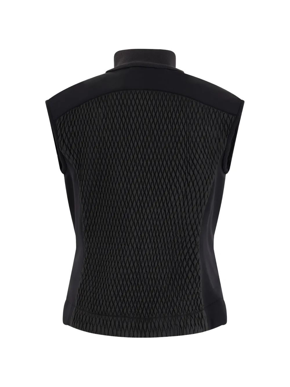 Moorer Nidy-P quilted high-neck vest Zwart