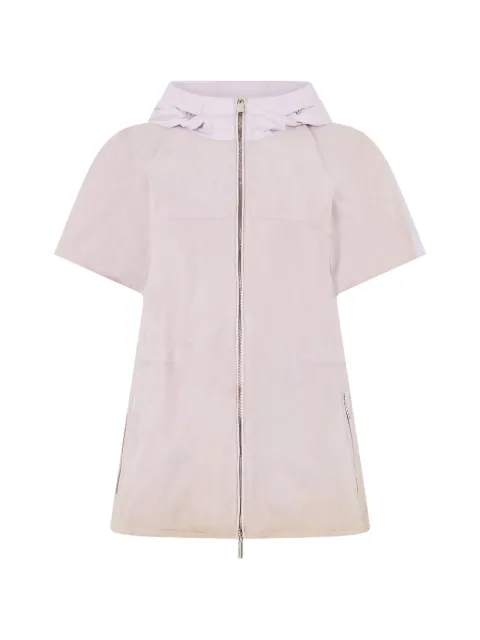 Moorer Ornella short-sleeve hooded jacket