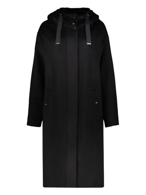Herno logo-plaque parka coat