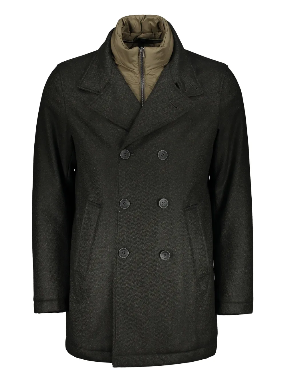 Herno panel-detail coat | Green | Image 1