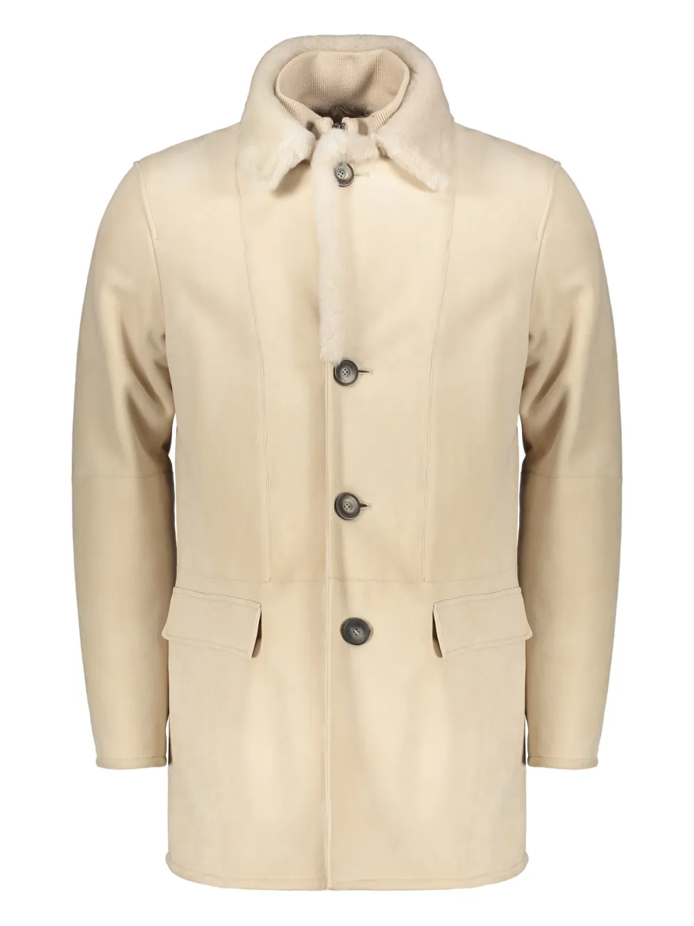 Herno buttoned coat | Neutrals | Image 1