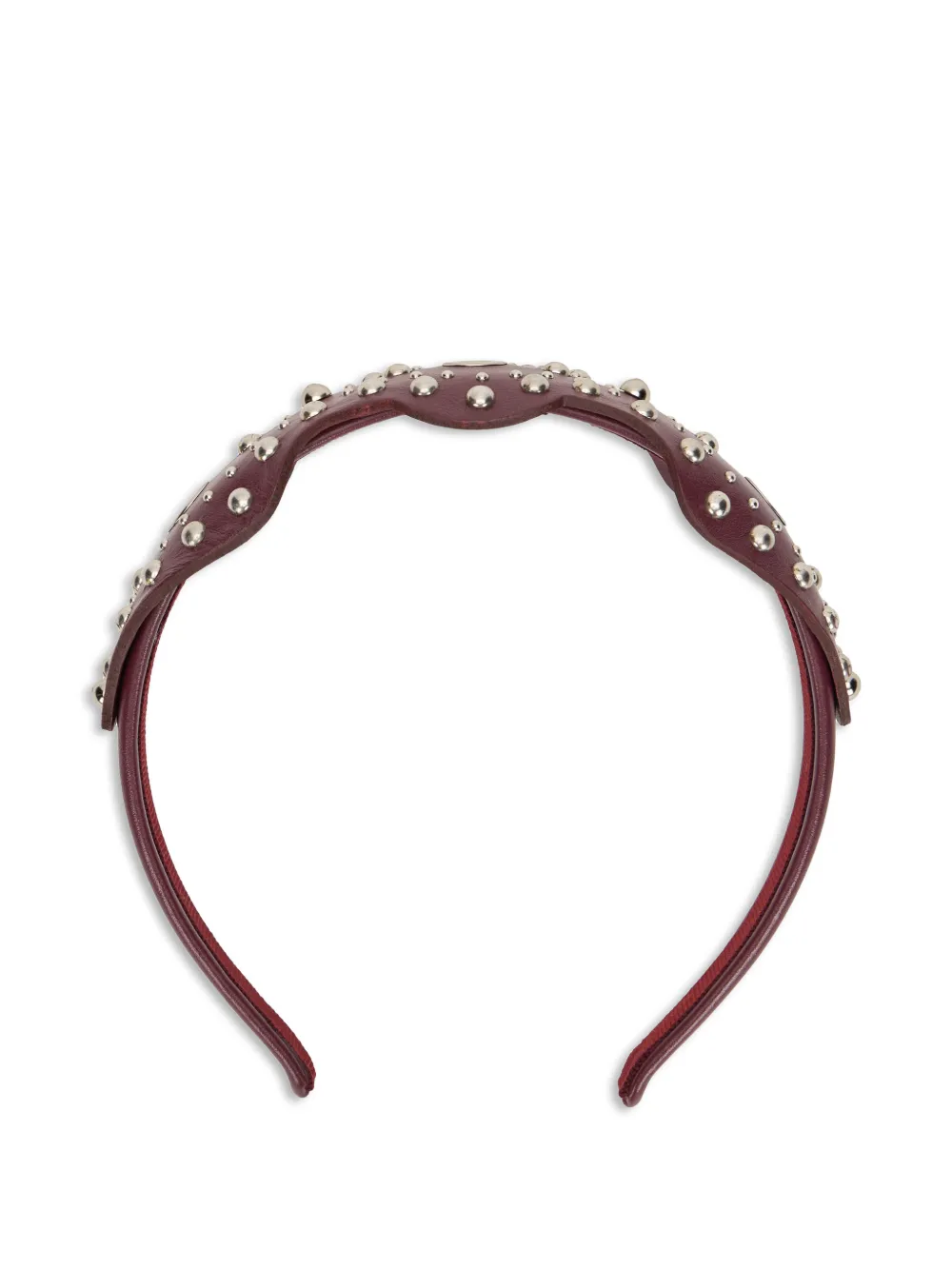 RED(V) studded headband - Rosso