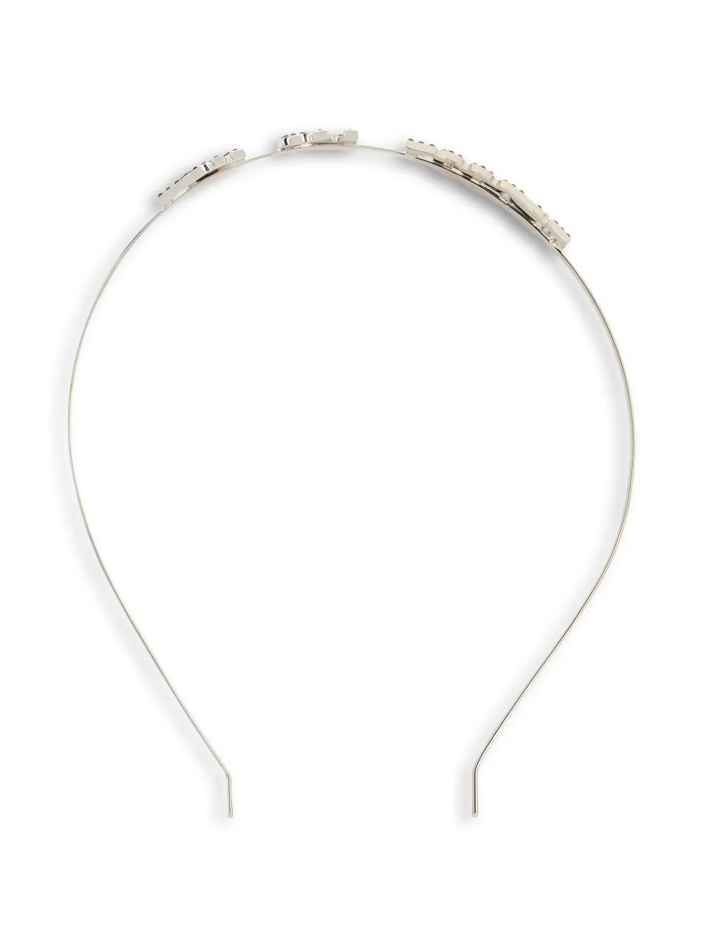 RED(V) Haarband met stras Zilver