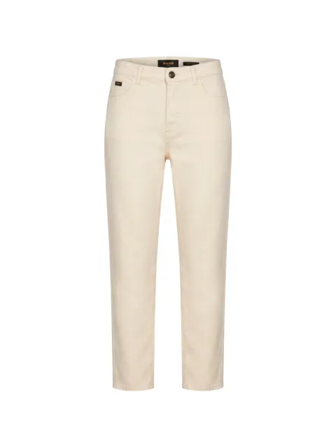 Moorer Sansa logo-patch straight-leg jeans
