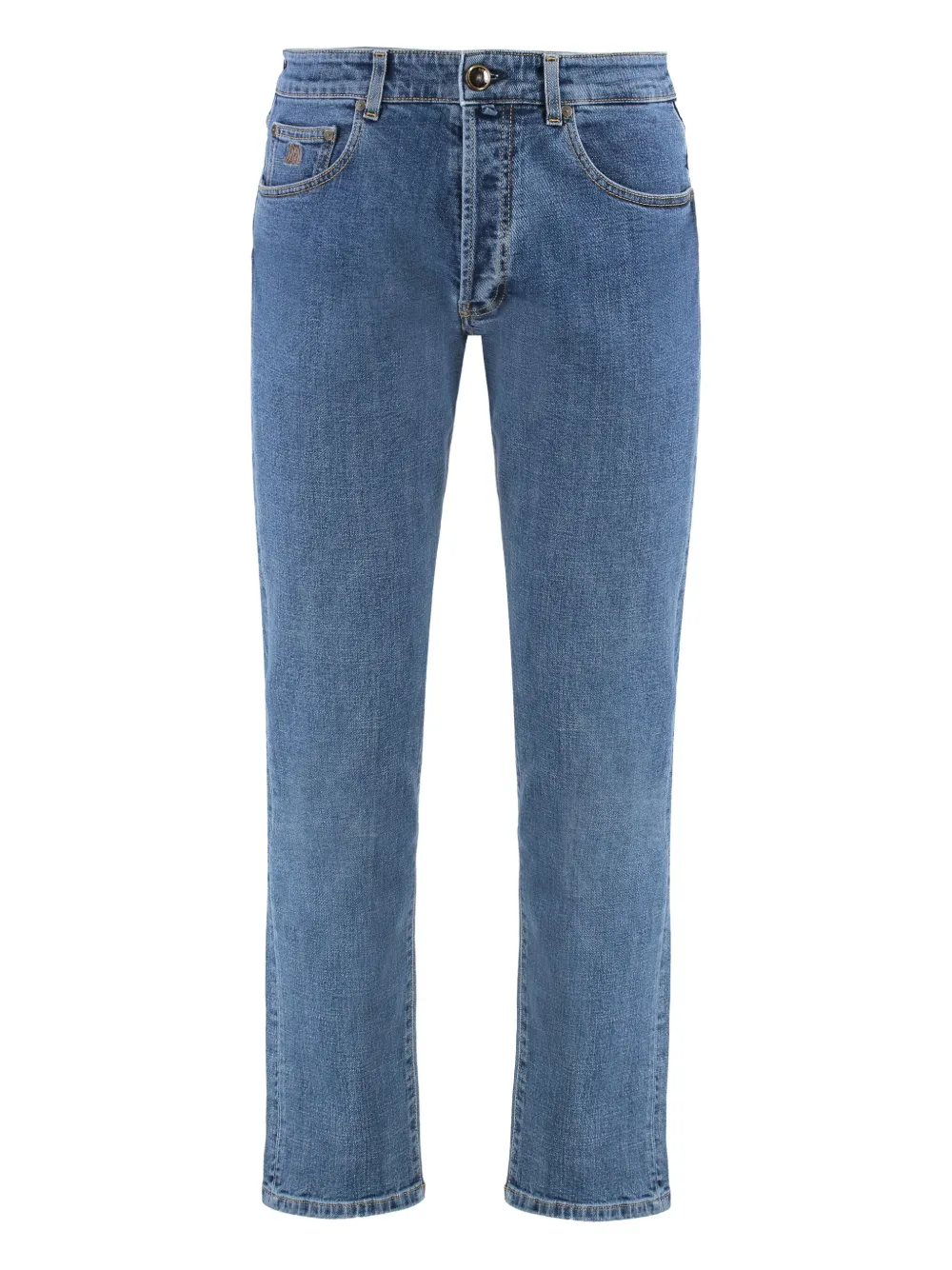 Moorer five-pocket denim jeans Blauw