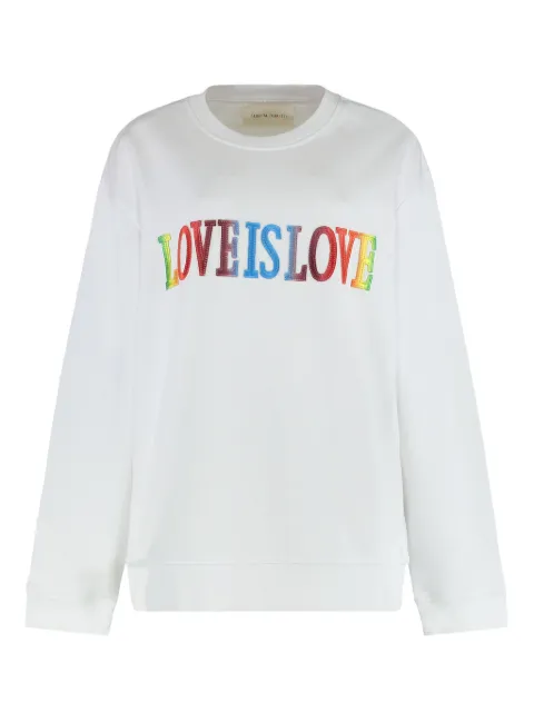 Alberta Ferretti letters-embroidered sweatshirt