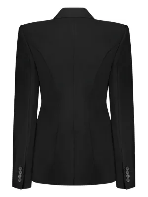 ジャケット alexander mcqueen JACKET (745244QJACX 1000) McQueen Leather Crop Biker Jacket | Saks Fifth Avenue