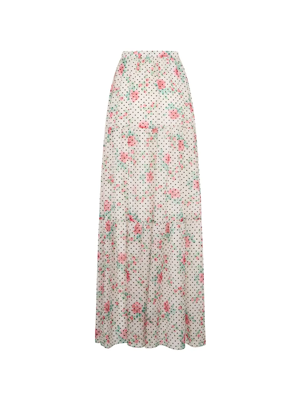 Philosophy Di Lorenzo Serafini floral-print polka dot pattern maxi skirt - Nude