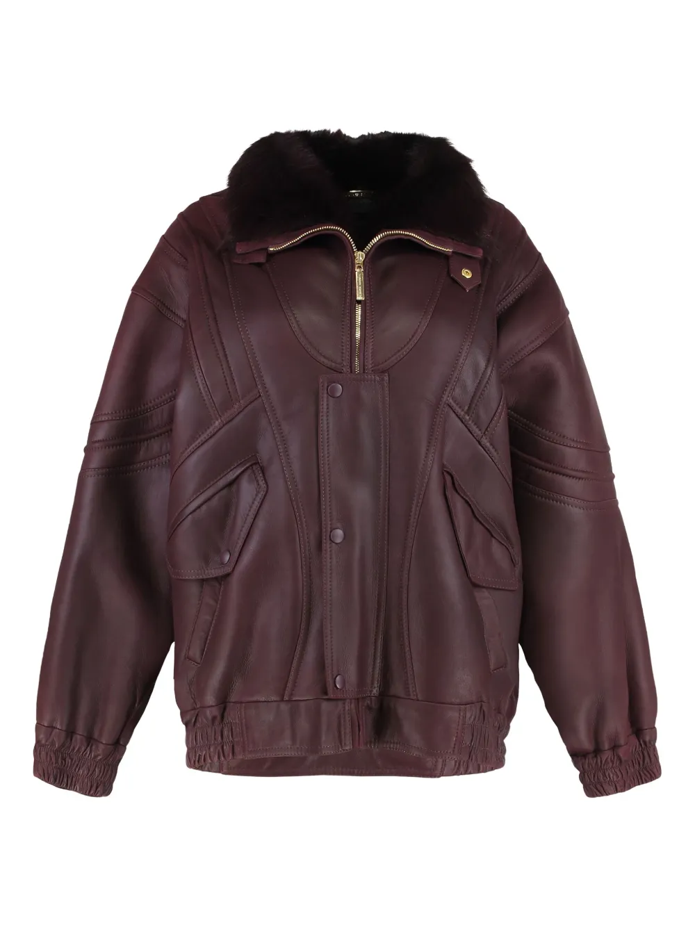 Alberta Ferretti leather jacket | Red | Image 1