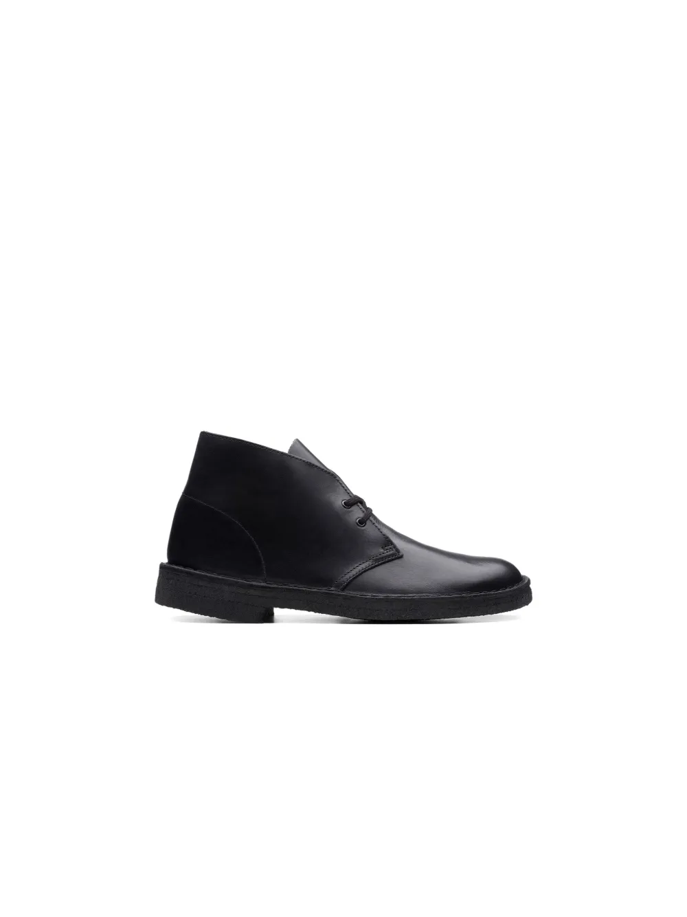 Clarks Originals leather "Black Polished" desert boots
