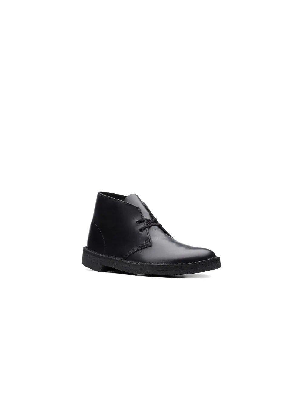 Clarks Originals leather Black Polished desert boots - Zwart