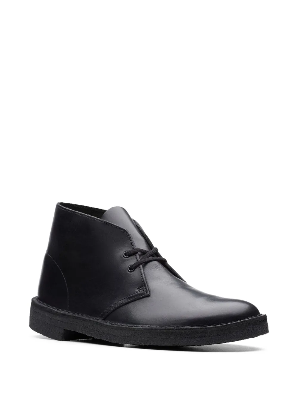 Clarks Originals leather "Black Polished" desert boots | Biker Boots | Image 2