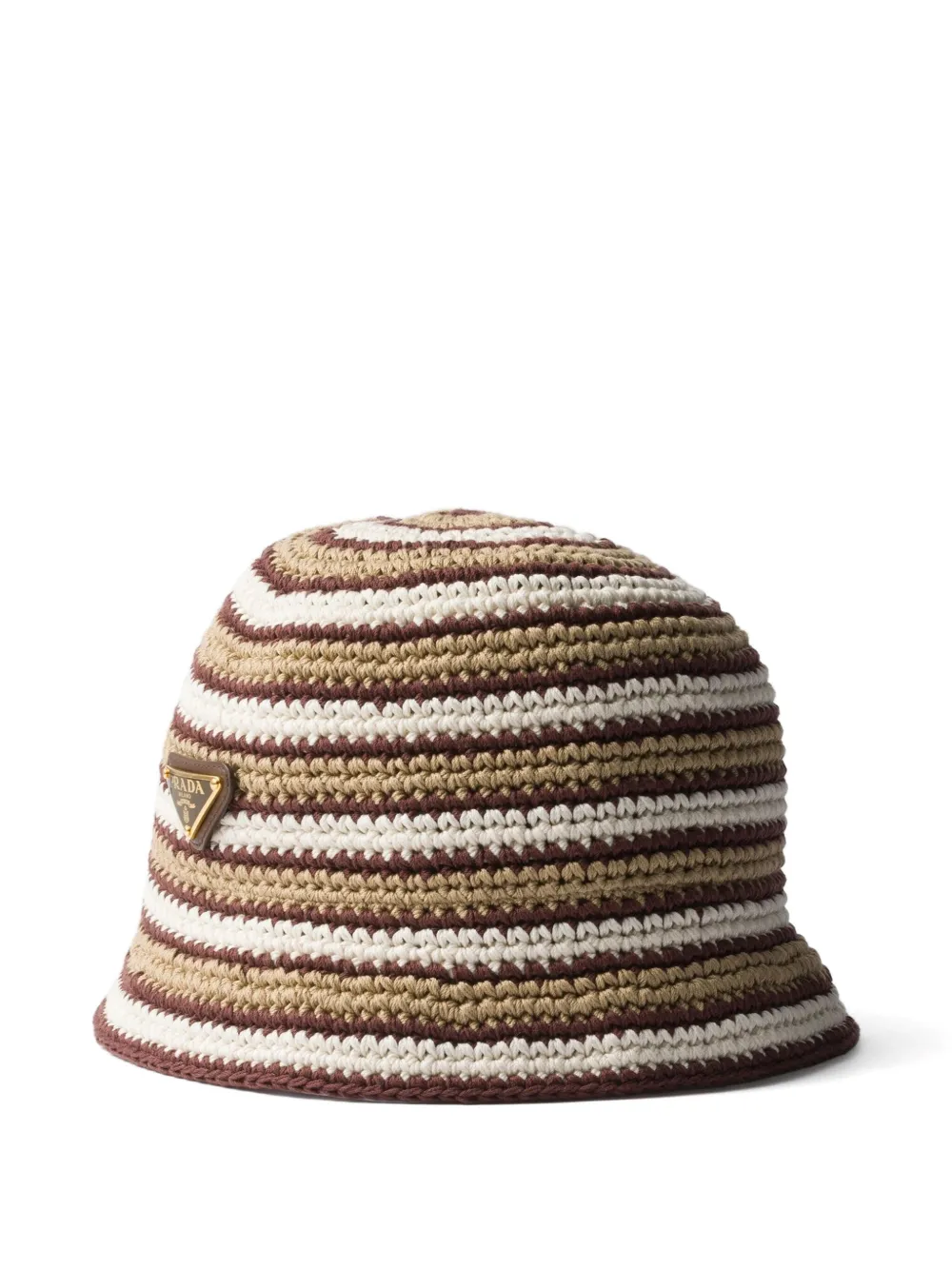Prada Gehaakte vissershoed Beige