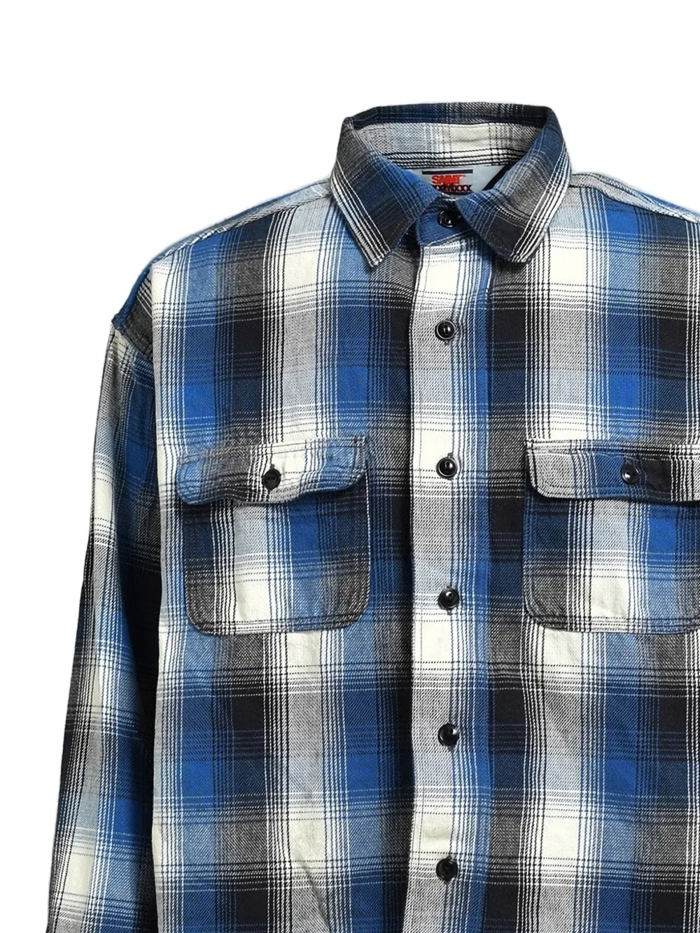  Saint Mxxxxxx Checked Pocket Shirt - Blue 