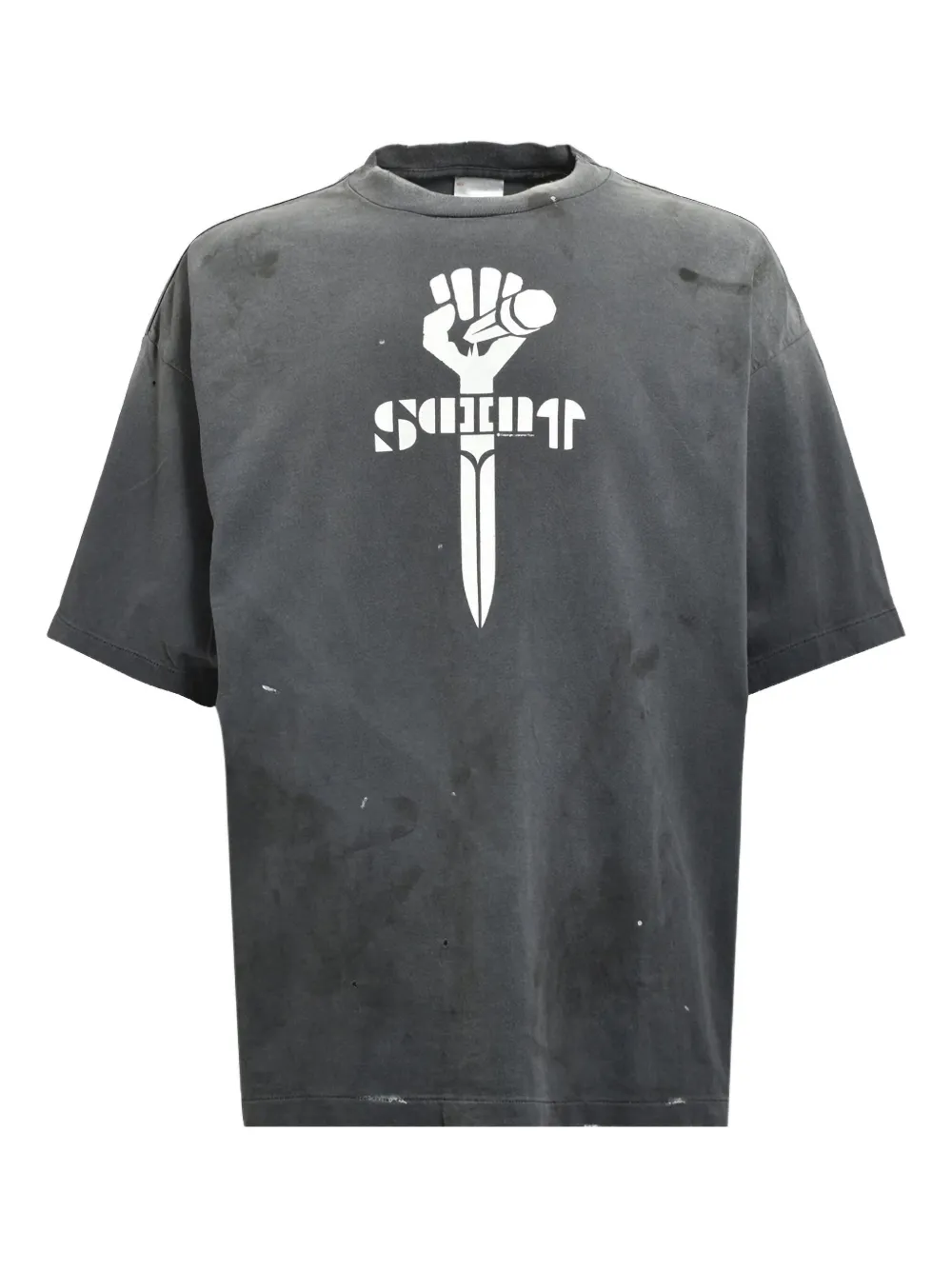 SAINT MXXXXXX playera con motivo gráfico | gris | Image 1