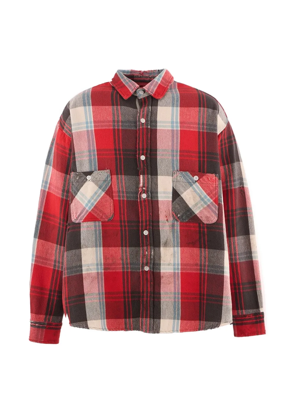 SAINT MXXXXXX checked pocket shirt - Rot