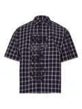 RHUDE checked-pattern shirt - Blue
