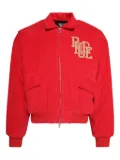 RHUDE corduroy logo-detail jacket - Red