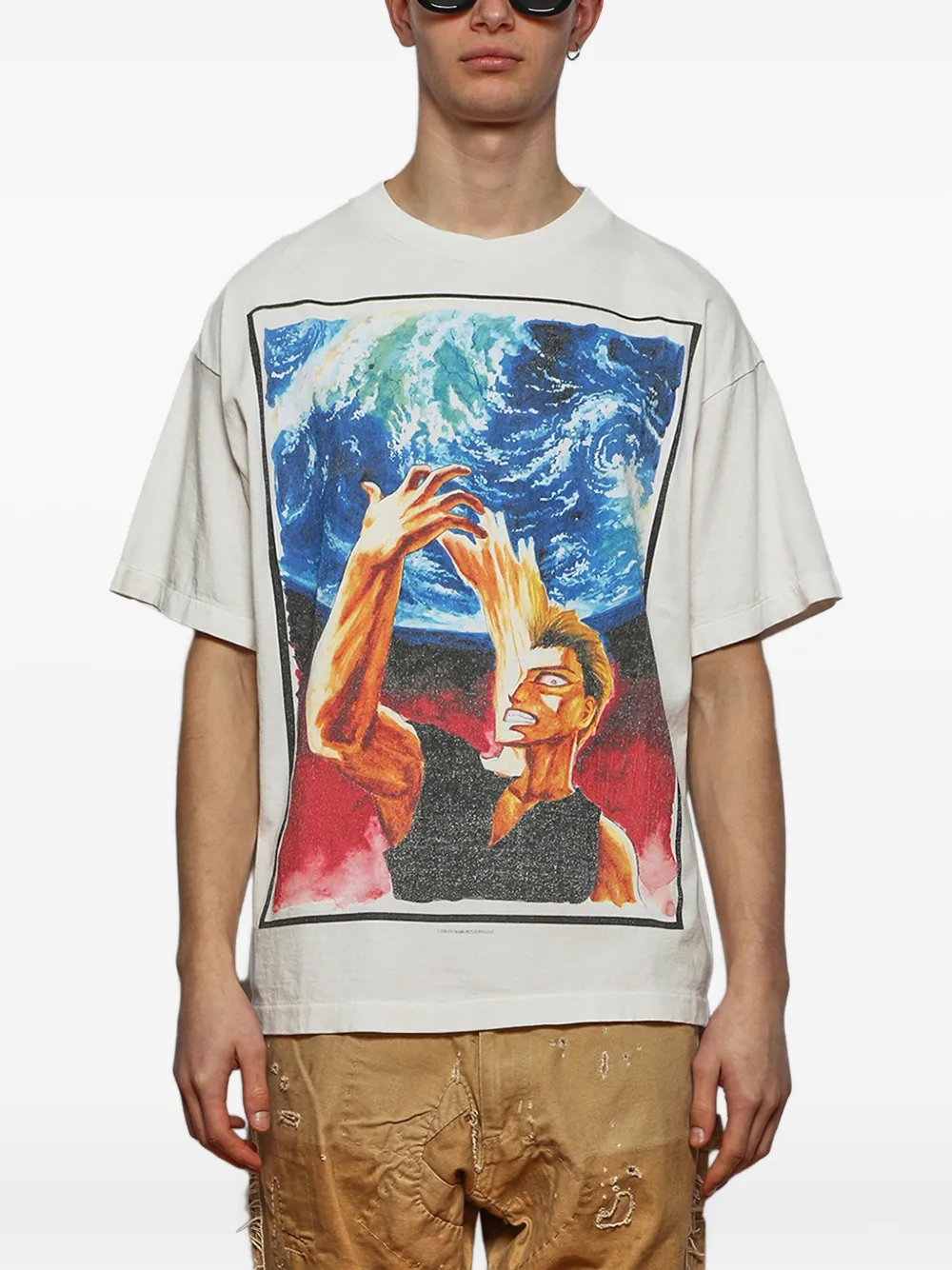 SAINT MXXXXXX T-shirt met grafische print Wit