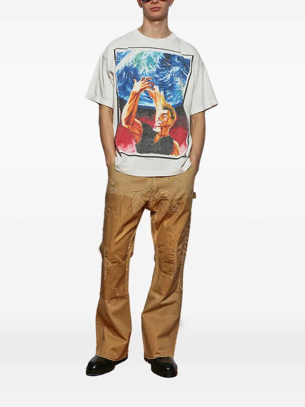 SAINT MXXXXXX graphic-print T-Shirt - Wit