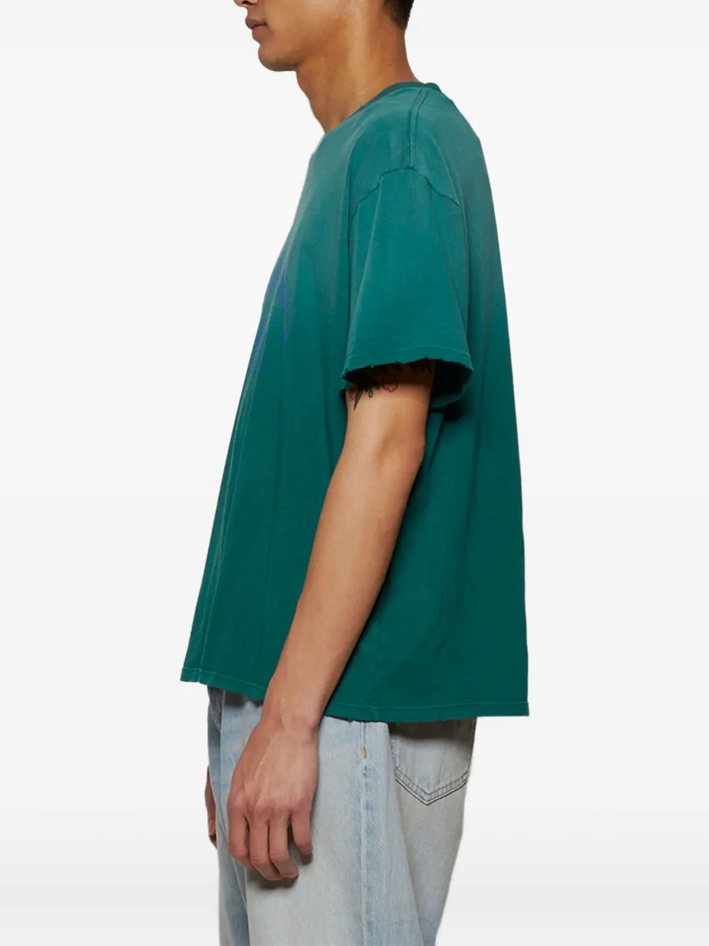 Nahmias T-shirt met grafische print Groen