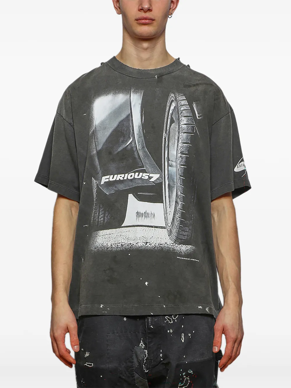 SAINT MXXXXXX x Fast & Furious T-shirt Grijs