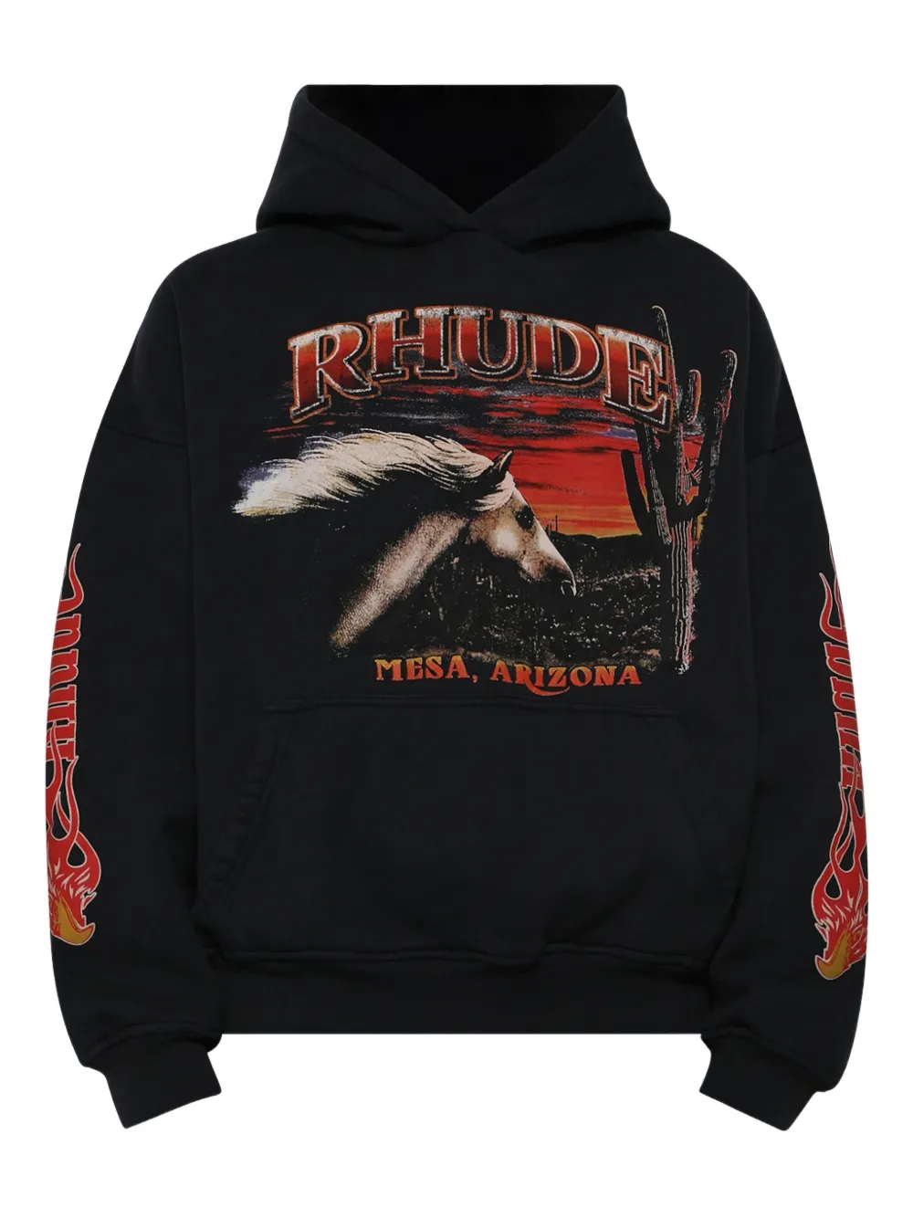 RHUDE hoodie con estampado gráfico | negro | Image 1