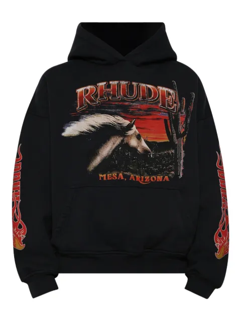 RHUDE hoodie con estampado gráfico