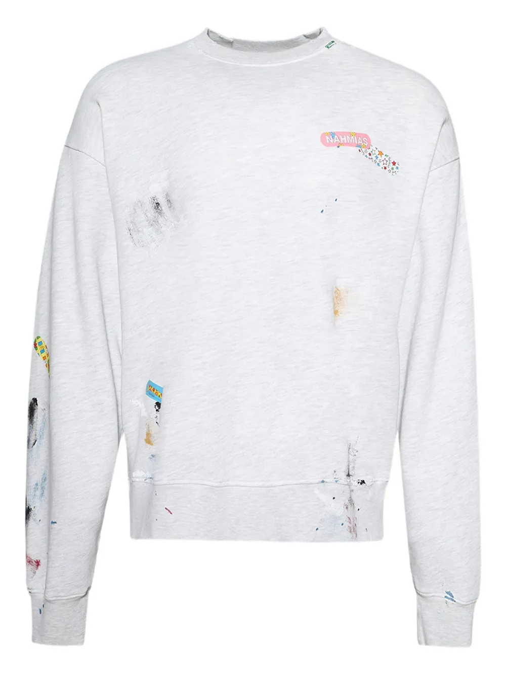 Nahmias Bandaid crew-neck sweatshirt | Grey | Image 1