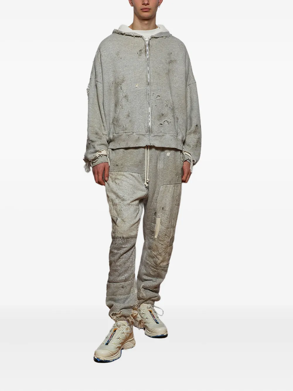 SAINT MXXXXXX eye-graphic T-shirt - Beige