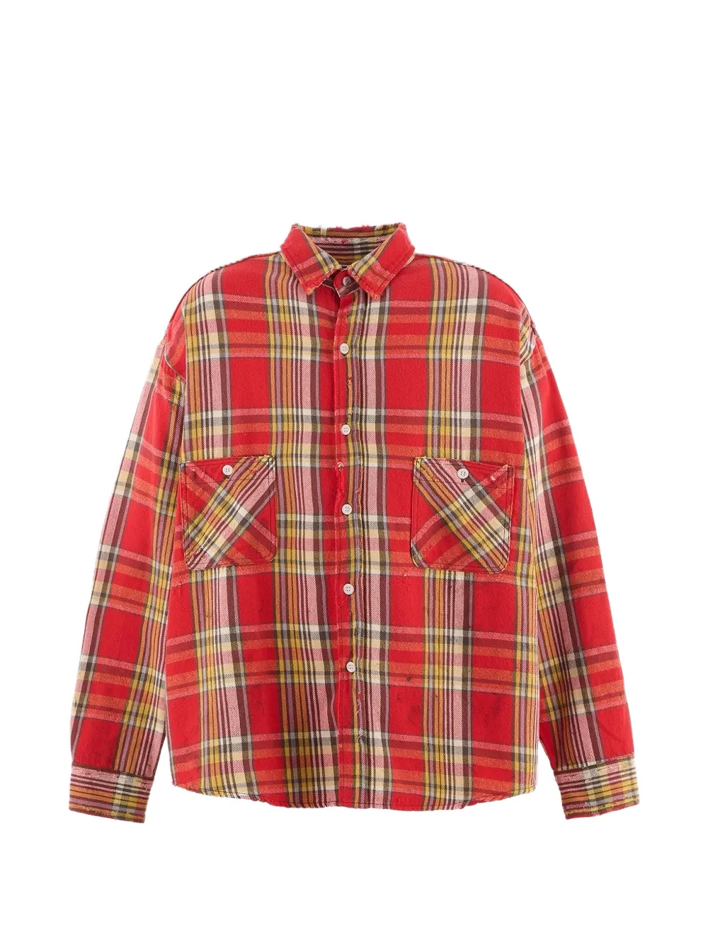 SAINT MXXXXXX check pocket shirt - Rosso