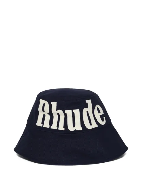 RHUDE logo-print bucket hat