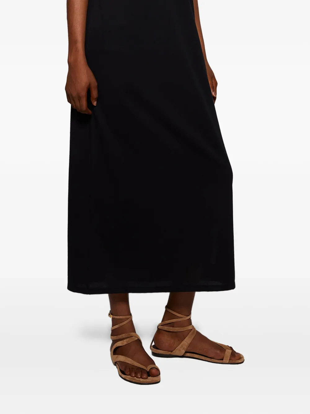 KHAITE Aimee ankle-wrap sandals Neutrals