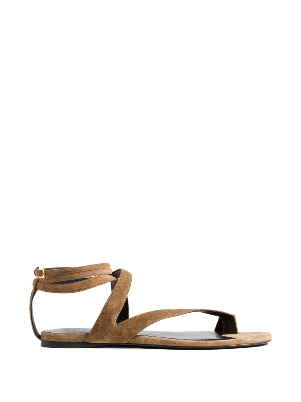 KHAITE Aimee sandalen met enkelbandje Beige
