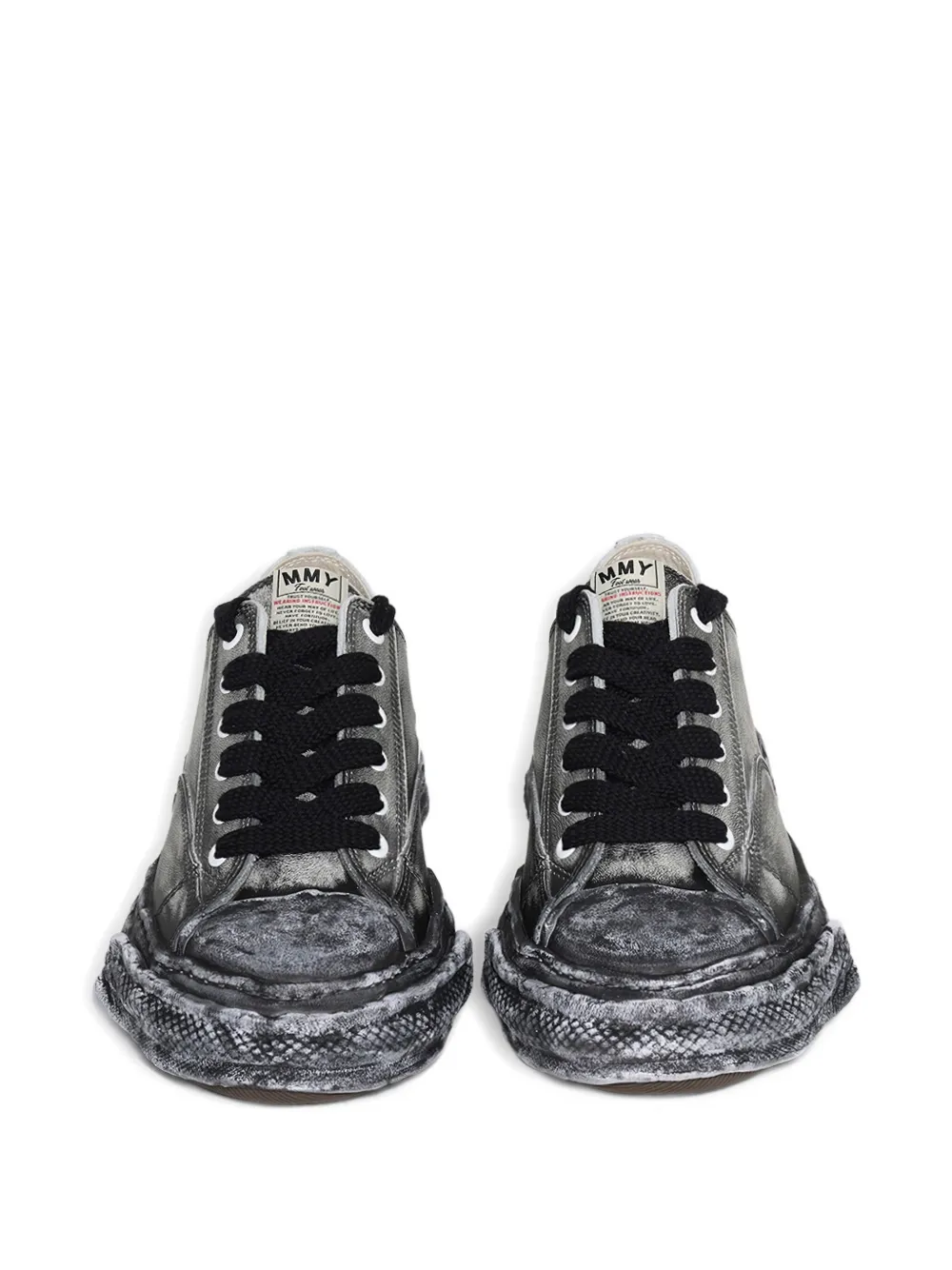 Maison MIHARA YASUHIRO Peterson 23 faded leather senakers Black