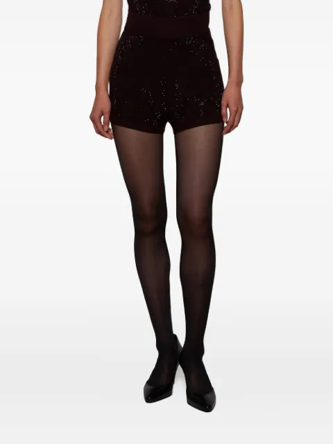 David Koma shorts con apliques de strass