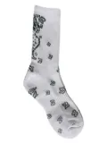 RHUDE bandana-print socks - White