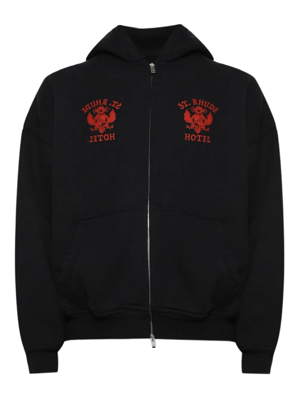 RHUDE St. Rhude zip-up hoodie - Black