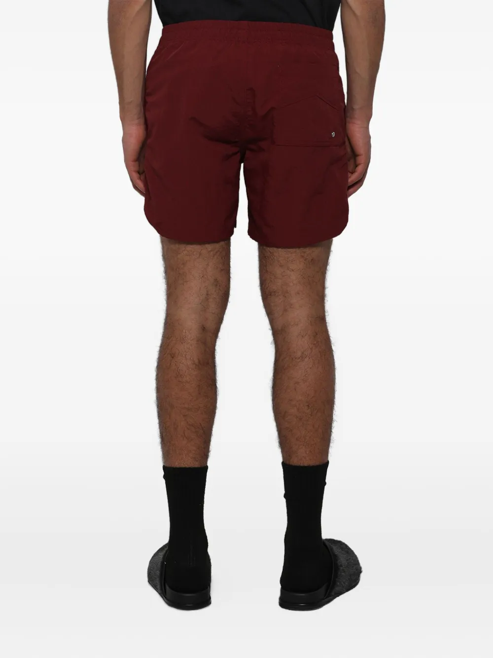 RHUDE Zwembroek met logo Rood