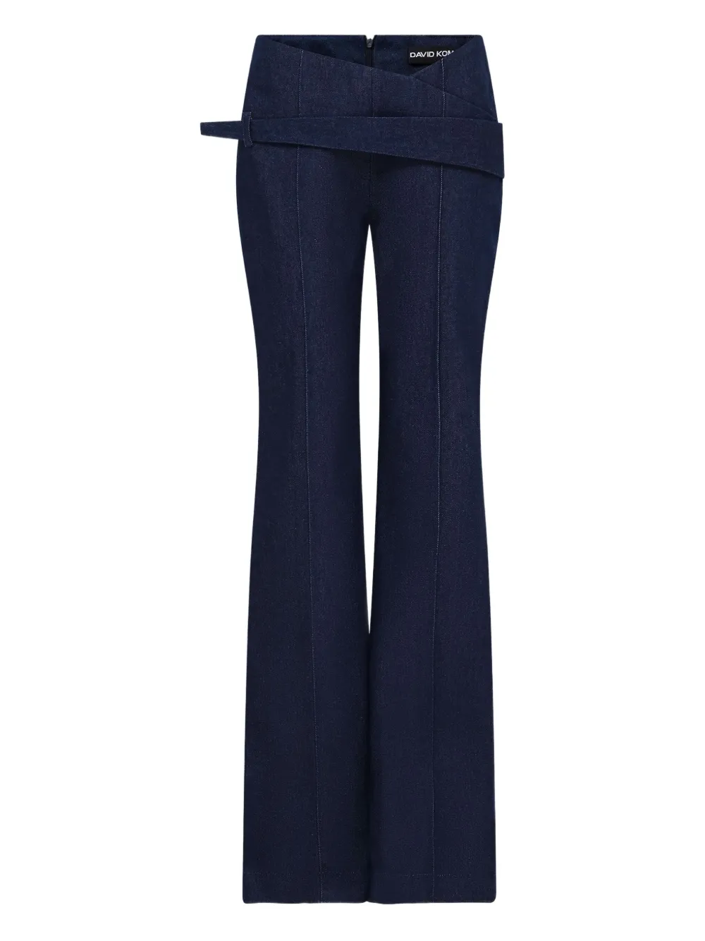 David Koma Asymmetric-waist Jeans In Blue
