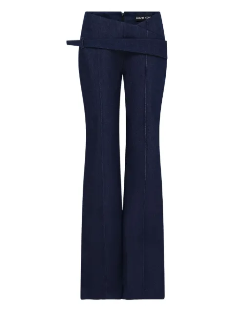 David Koma Jeans con vita asimmetrica