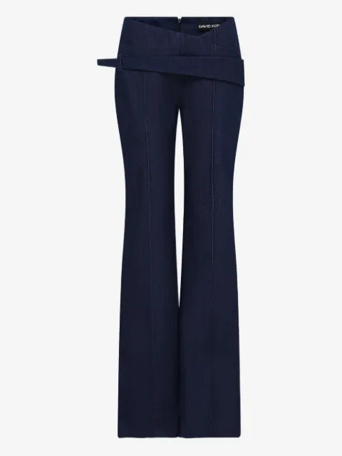 David Koma asymmetric-waist jeans