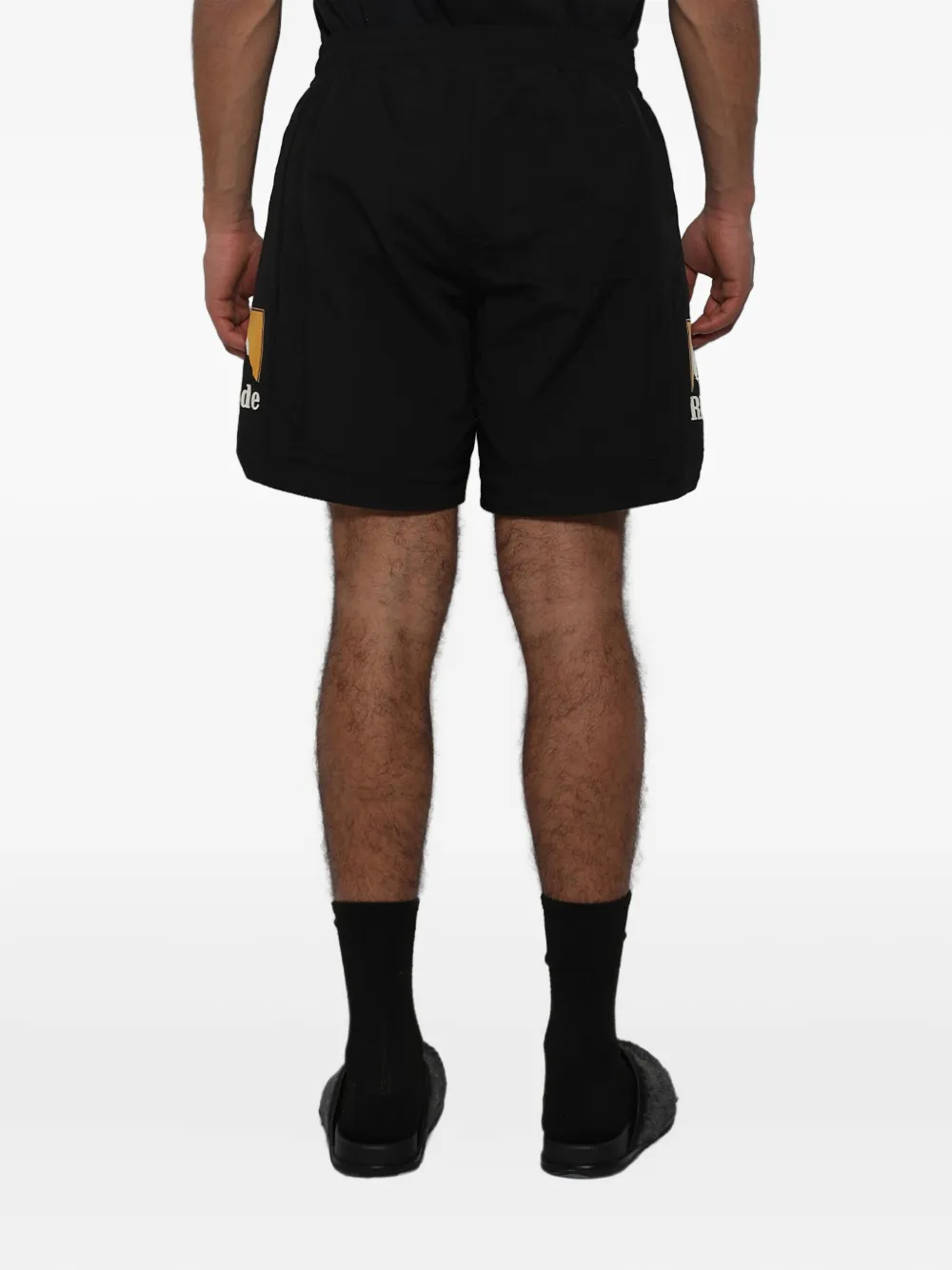 RHUDE Moonlight Logo shorts met trekkoord Zwart