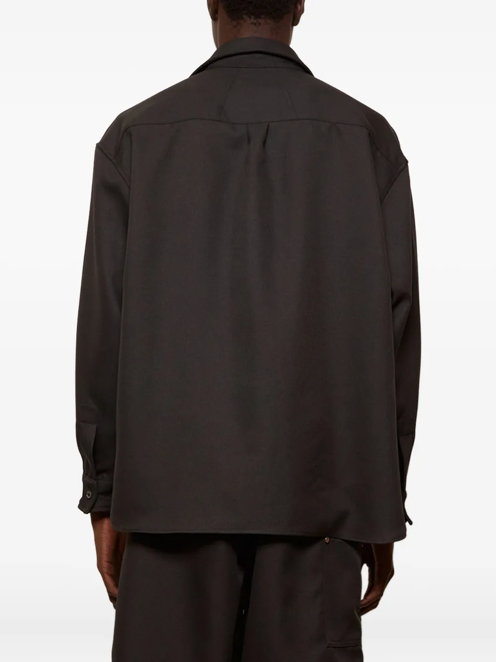 RHUDE embroidered-logo shirt Zwart