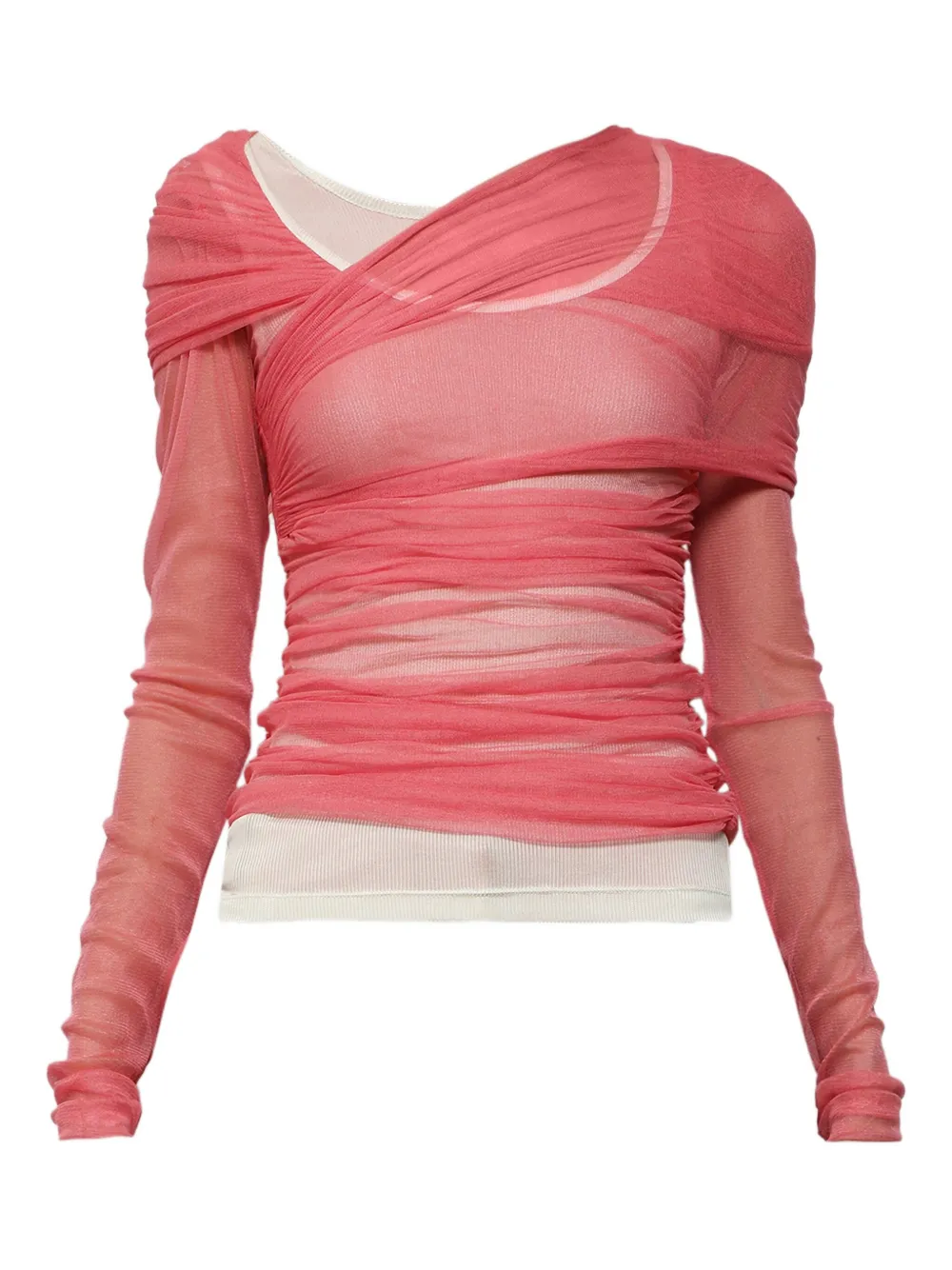 Christopher Esber layered tulle top | Pink | Image 1