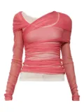 Christopher Esber layered tulle top - Pink