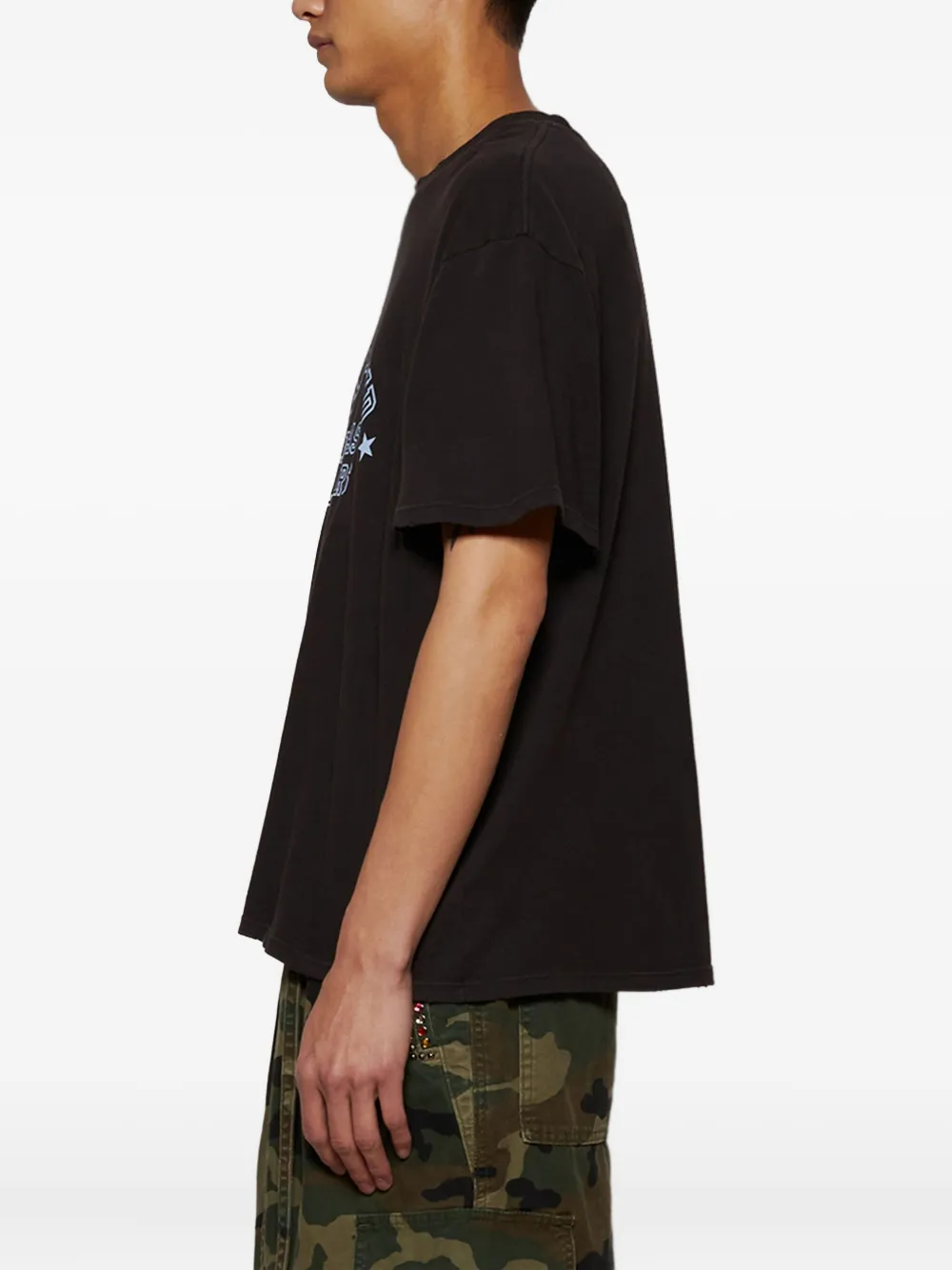 Nahmias T-shirt met grafische print Zwart